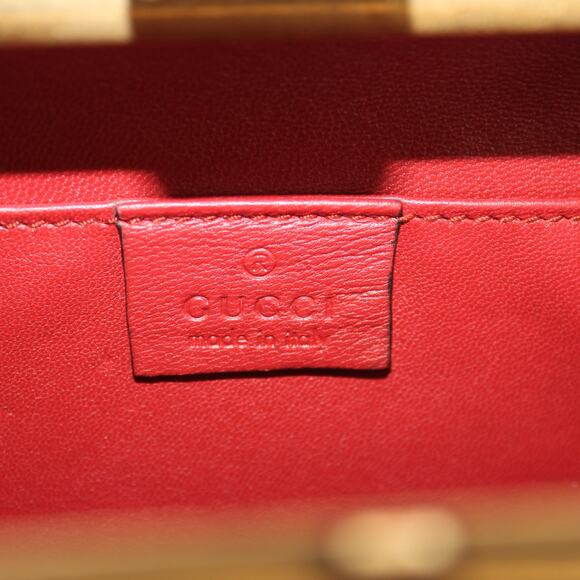 Gucci Linen Herbarium Cherry Blossom Print Broadway Box Chain Clutch Bag - Picture 12 of 15